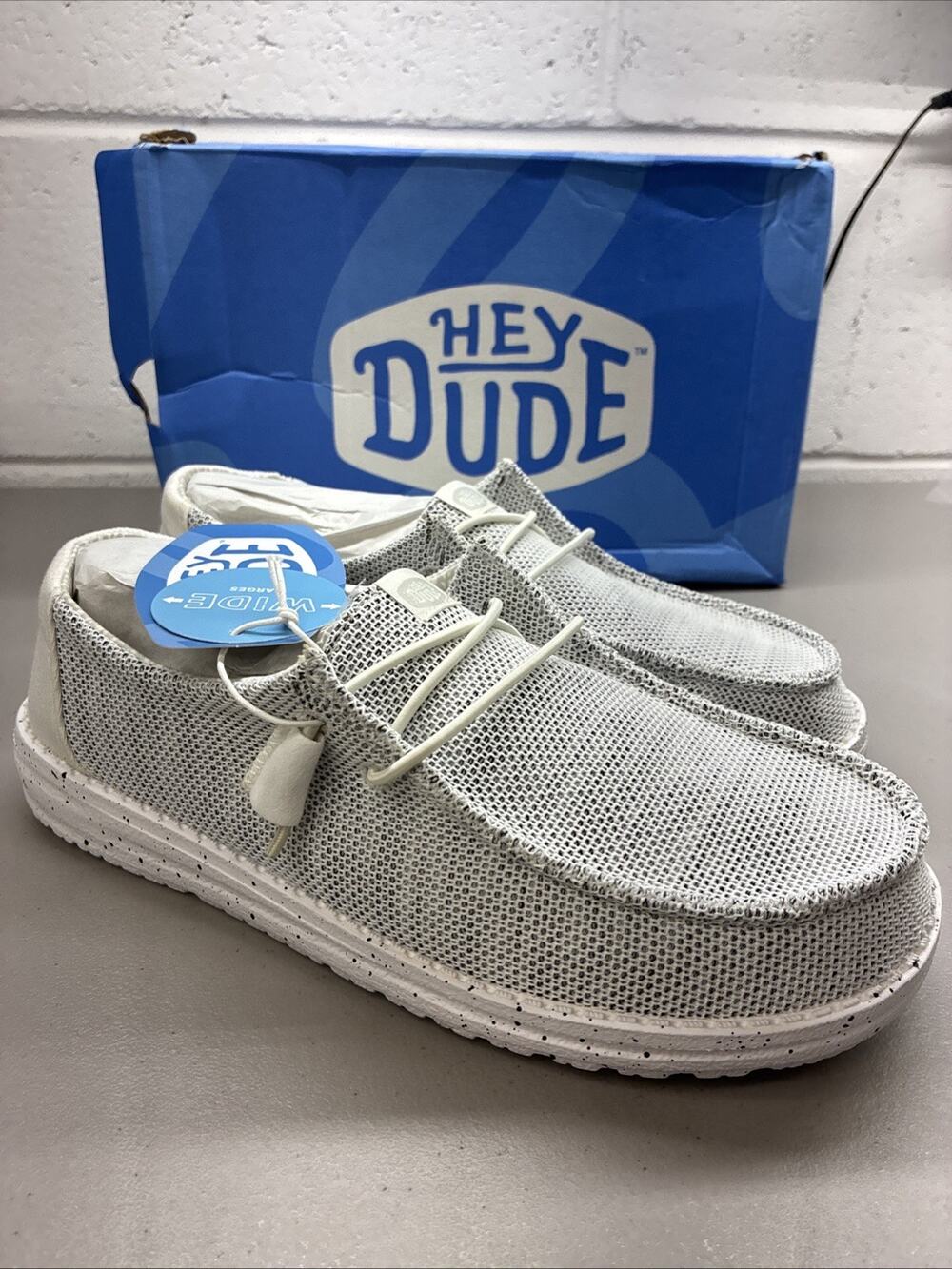 HEYDUDE Wendy Stretch Sox Wide Large Women’s 9 Slip-on Loafers Shoes Lightweight